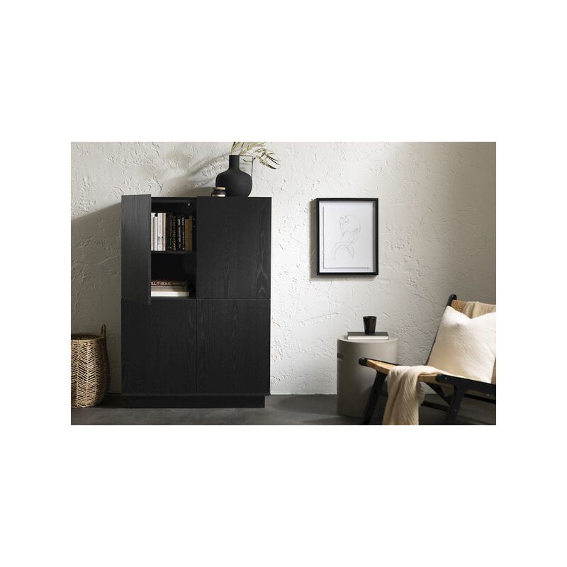 Liora Bookcase, Black Oak