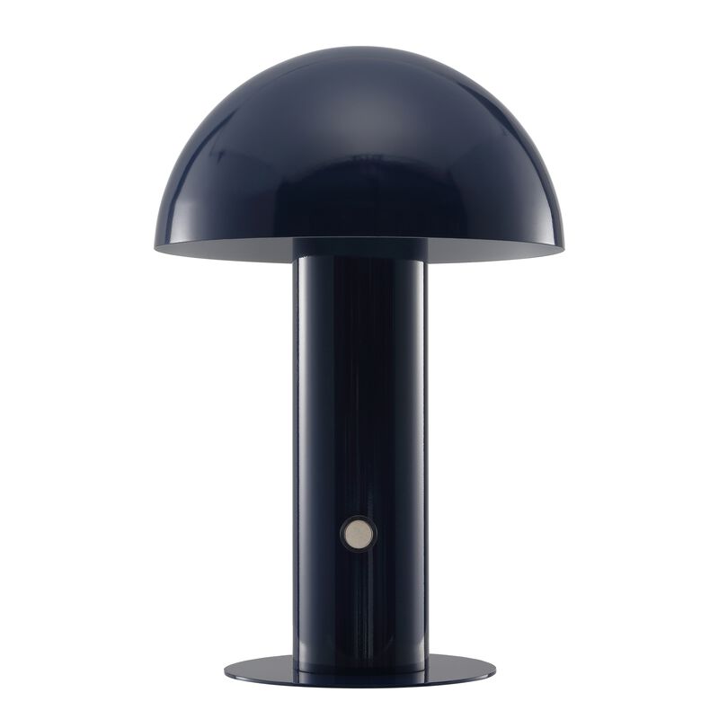 Boletus Contemporary Bohemian Rechargeablecordless Iron Integrated LED Mushroom Table Lamp
