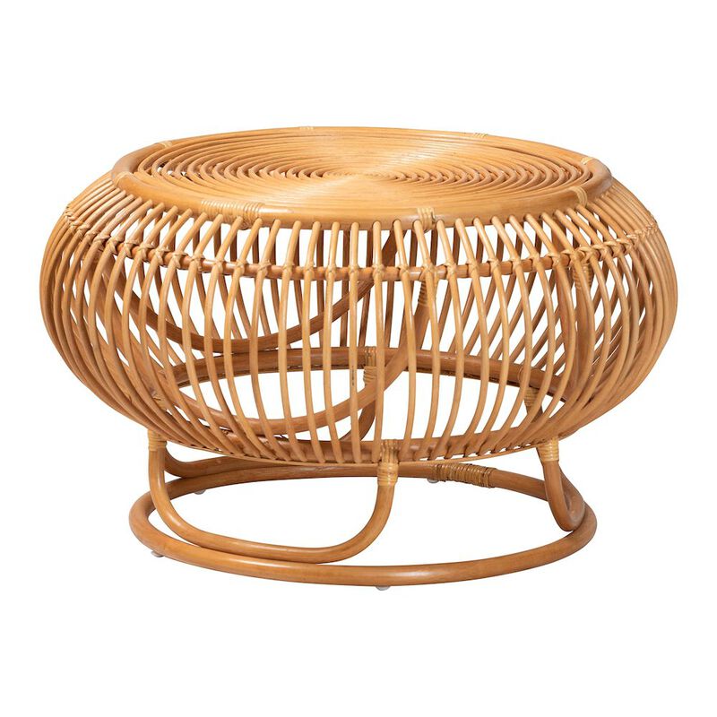 bali & pari Adeola Natural Rattan Coffee Table