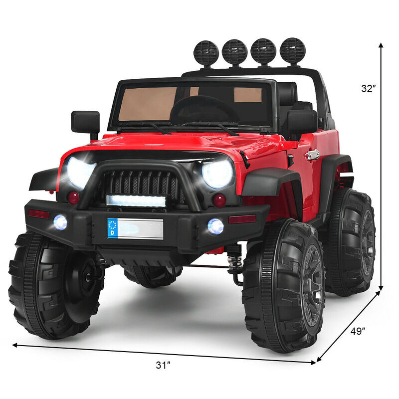 Kids 12V Ride On Car with Remote Control and Double Magnetic Doors image number 2