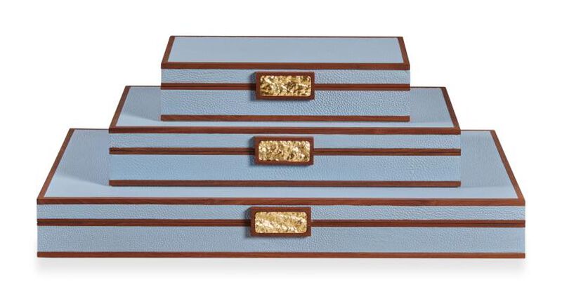 Light Blue Stacking Boxes image number 0