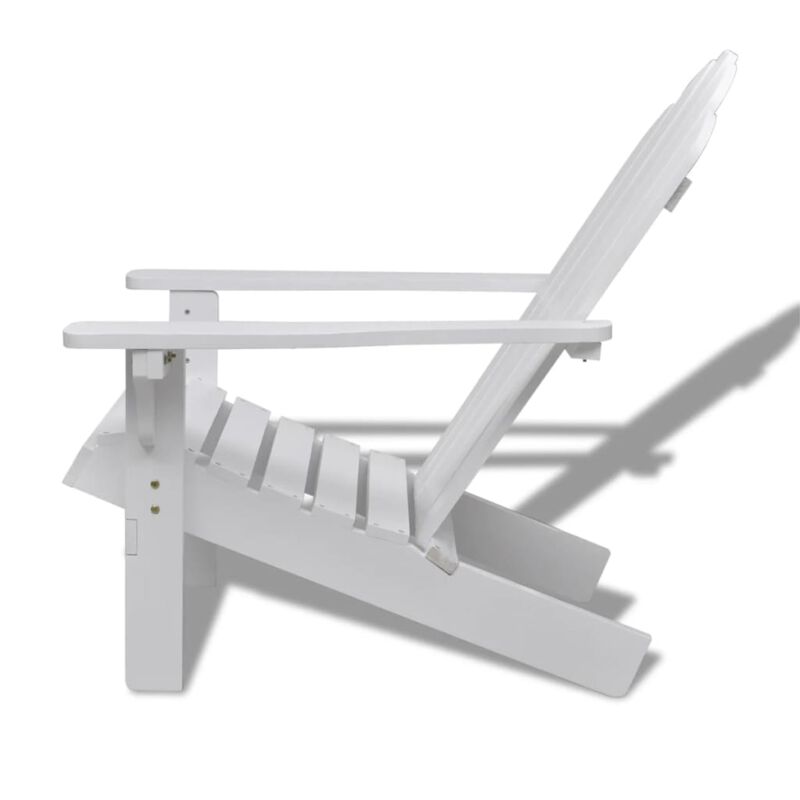 vidaXL Garden Chair Wood White