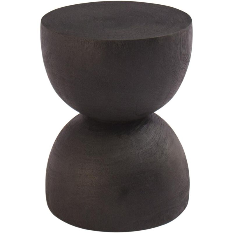 Renwil Kluane BURNED BLACK SIDE TABLE