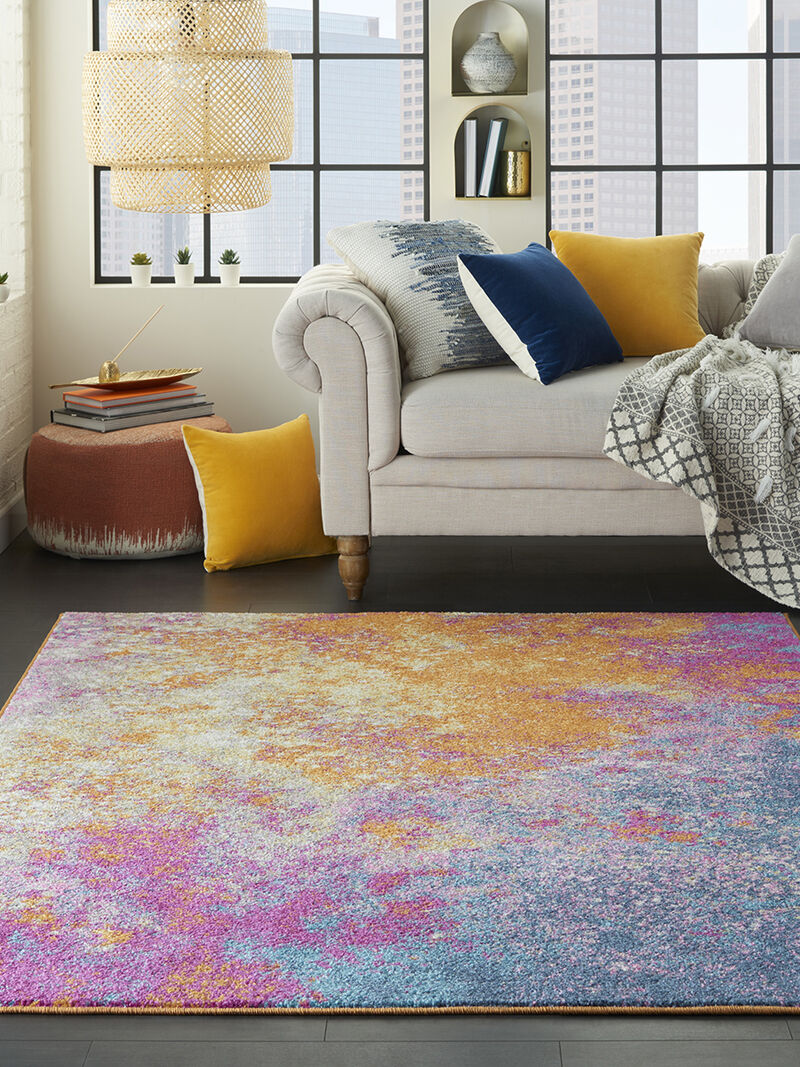 Passion PSN10 Sunburst 5' x Square Rug