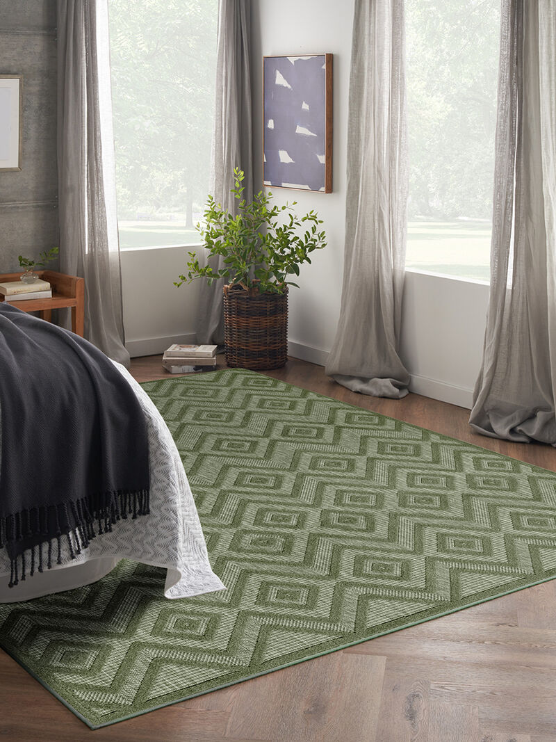 Versatile NRV01 Green 10' x 14' Rug