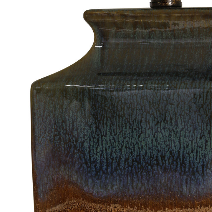 Reactive Glaze Ceramic Lamp (Set of 2)