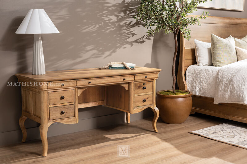 Chateau Philippe 64" Half Ped Desk image number 1