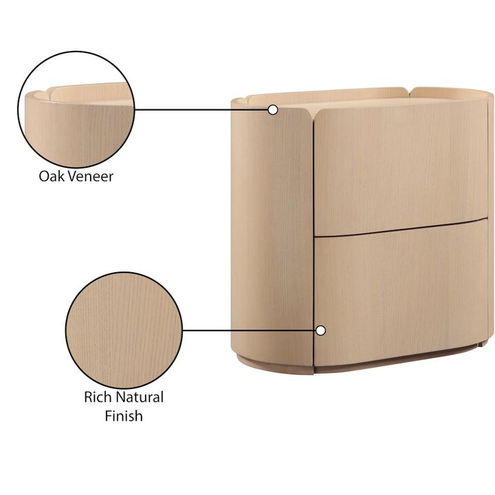 Meridian Furniture Everett Natural Night Stand