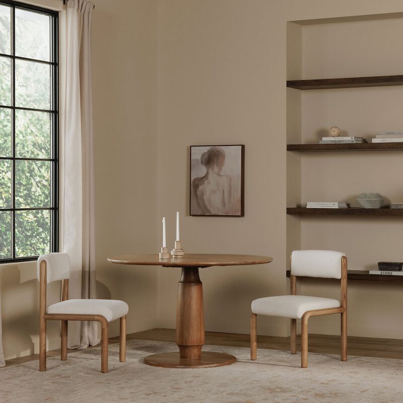 Moe's Home Collection April Dining Chair White-Set Of Two