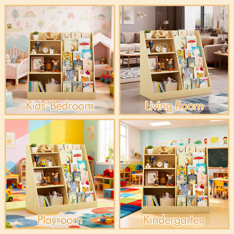 Lizud Wooden Kids Book Shelf image number 3