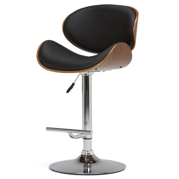 Marana Bentwood Adjustable Swivel Bar Stool
