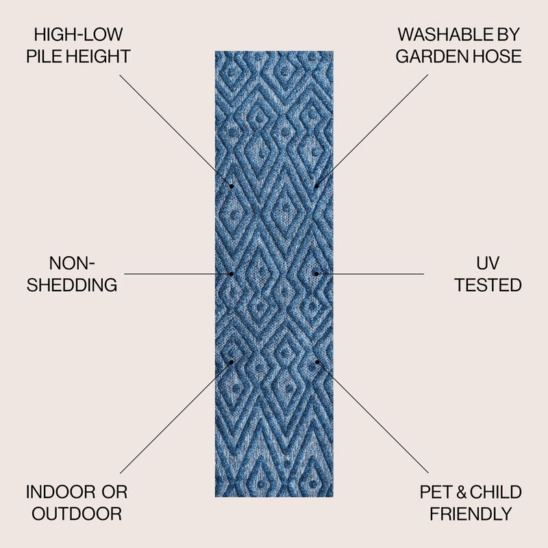 Balansat Moroccan Diamond Indoor/Outdoor Area Rug