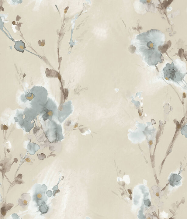 Soft Blue Charm Wallpaper (Set of 2)