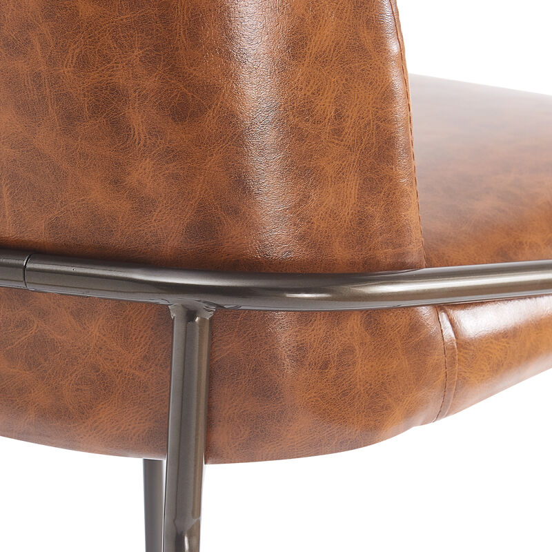 Christopher Knight Home Daphene Contemporary Metal Upholstered Barstools (Set of 2) image number 9