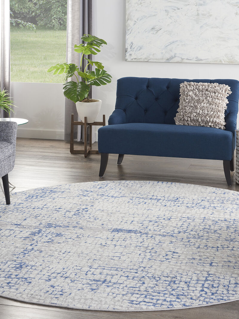 Whimsicle WHS07 Gray/Blue 8'4" x 11'6" Rug