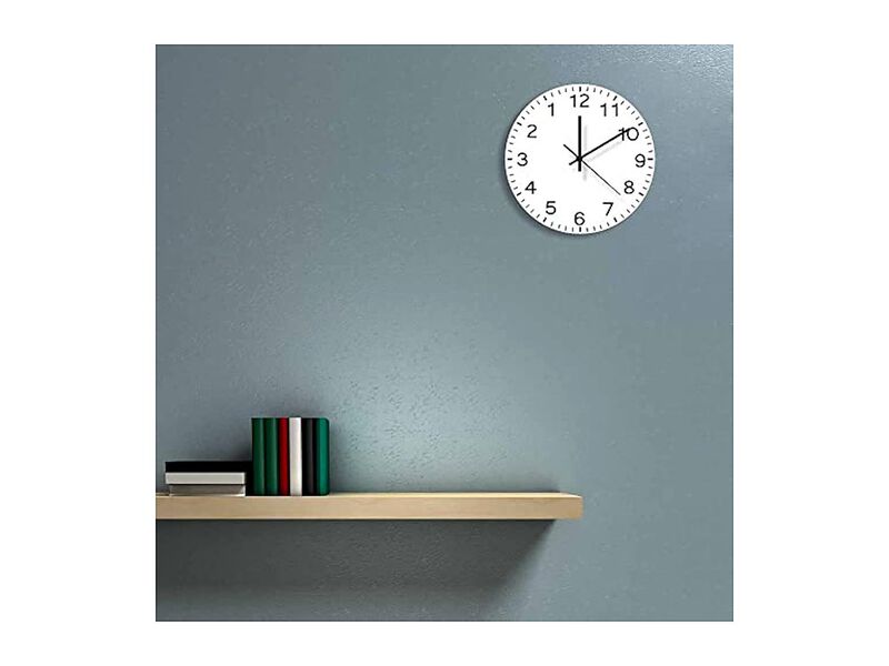 Run Backwards Arabia Anticlockwise Reverse Wall Clock 12 Inch Silent Acrylic image number 2