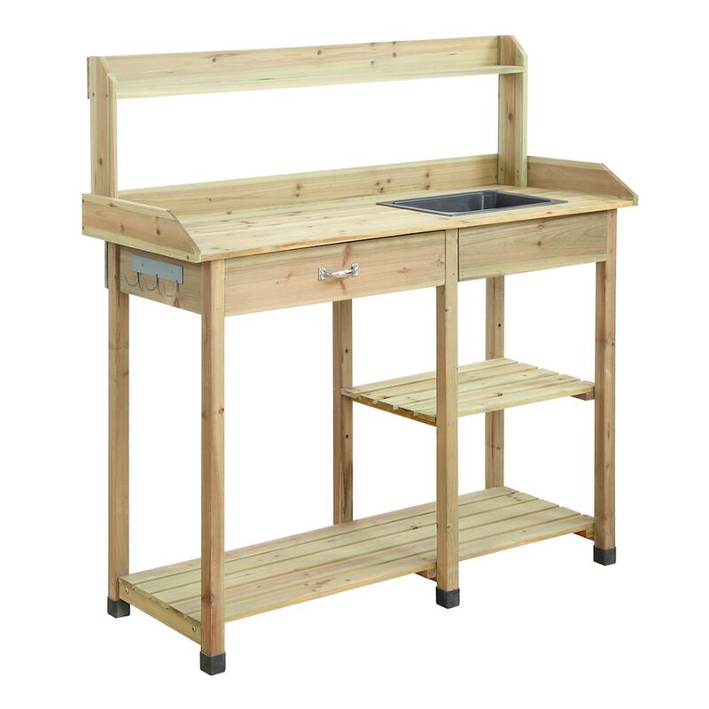 Convience Concept, Inc. Deluxe Potting Bench with Drawer and Shelves