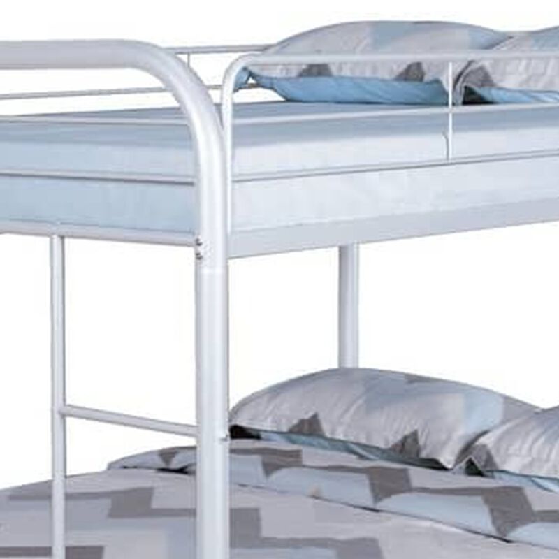 Fegy Bunk Bed with Ladder and Rails, Metal Frame image number 2