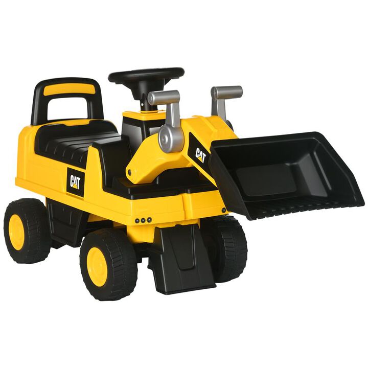 BreeBe Caterpillar CAT Ride On Excavator Toy with Storage