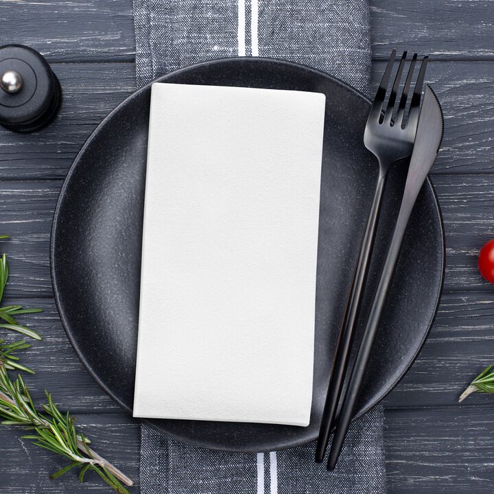 White Linen-Like Premium Paper Buffet Napkins (288 Napkins)