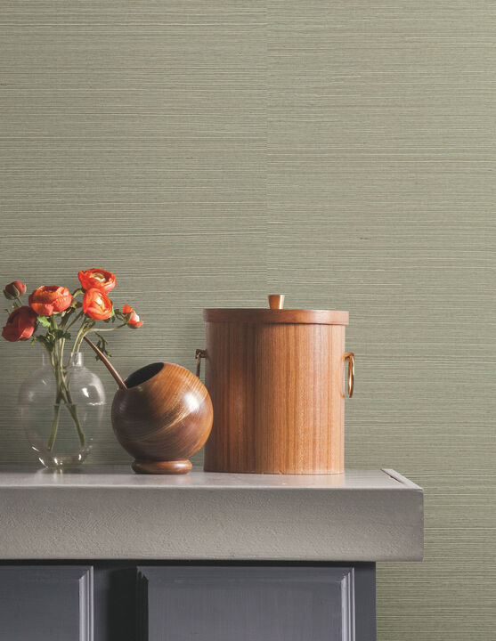 Natural Sisal Pine Peel & Stick Grasscloth Wallpaper (Set of 2)