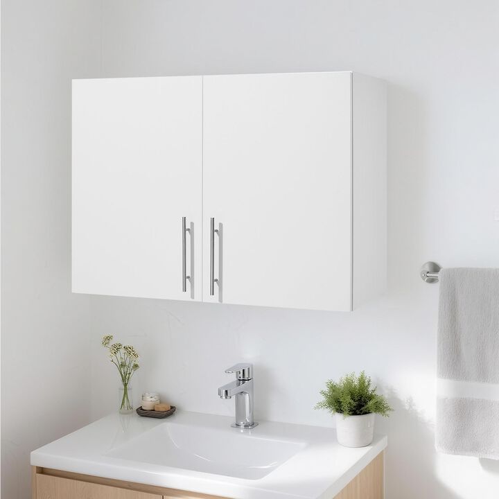 Laundry Room 32" Wall Cabinet with Adjustable Shelf & Storage