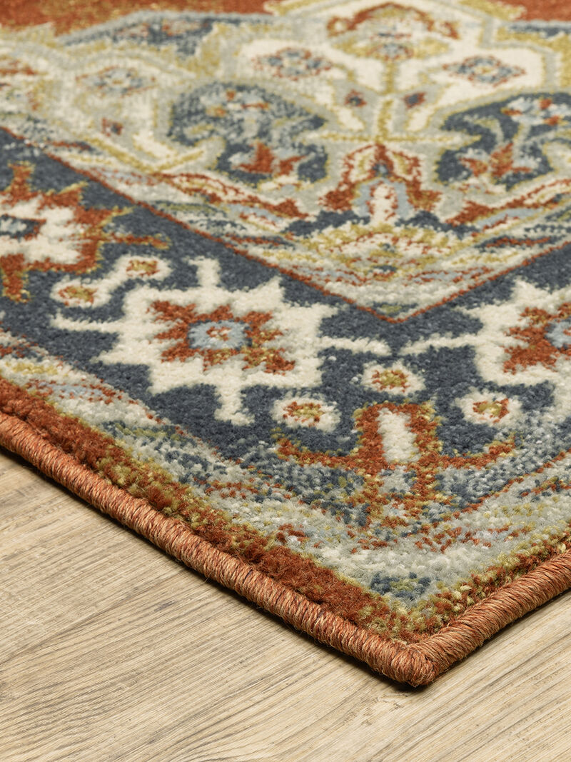 Branson 6'7" x 9'2" Rust Rug image number 1