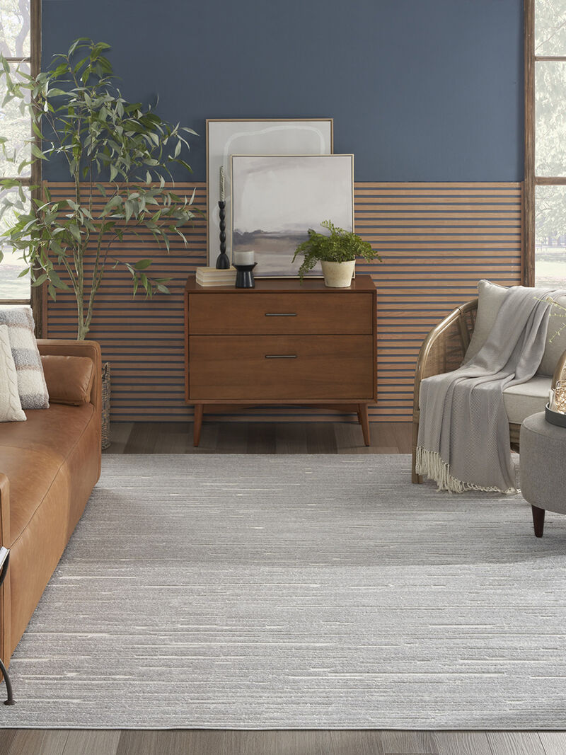 Care Free CAF04 Light Gray 9'2" x 12' Rug