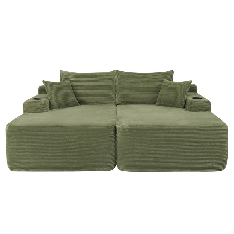 Mesug 69" Cloud Sectional Couch image number 0