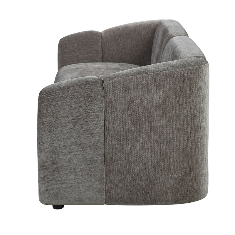 Vixba 87.4" Modern Curved Block Sofa image number 3
