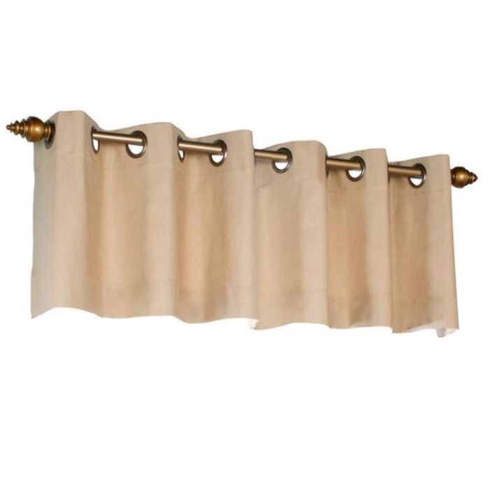 Commonwealth Thermalogic Weather Cotton Fabric Grommet Top Valance - 40x15" - Sage