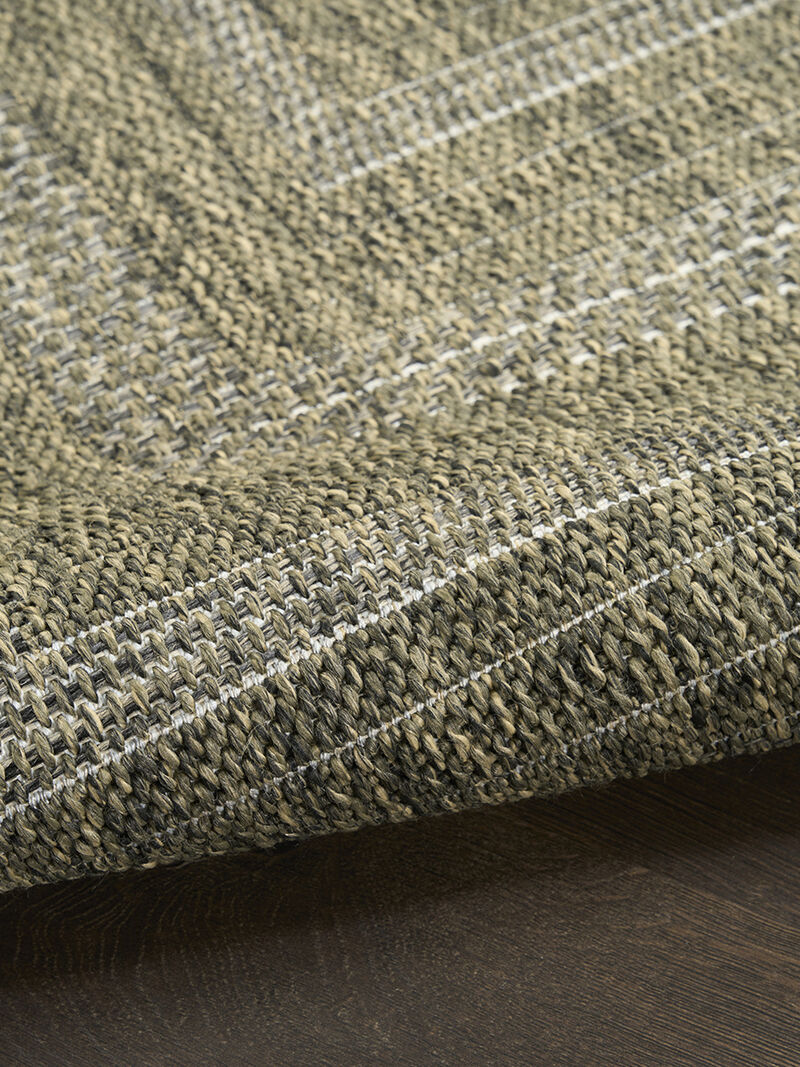 Tulum TLM04 Olive 8' x Round Rug