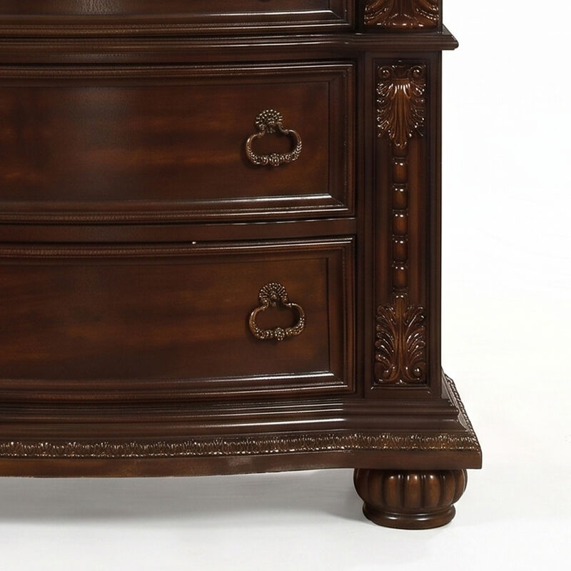 Valcrissiq Marble-Top 3-Drawer Nightstand image number 6