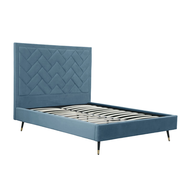 Crosby Blue Queen Bed