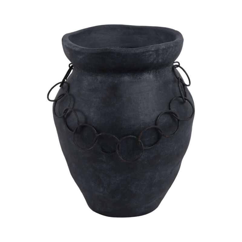12x10" Rustic Vase With Chain image number 0