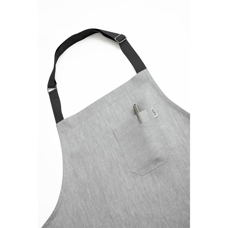 Solino Home 100% Pure Linen Apron - Kitchen Linen image number 2
