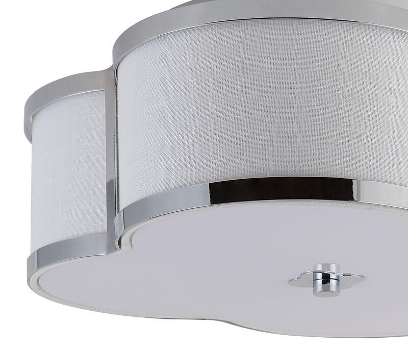 Quatrefoil Scalloped Shade Metal Classic Glam LED Flush Mount