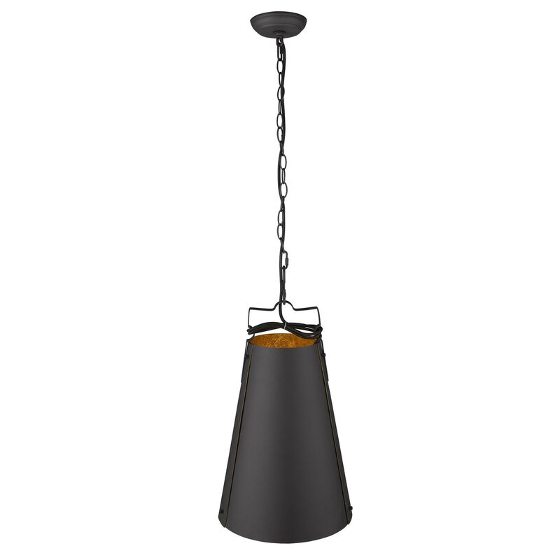 Hivvago Faza 1-Light Matte Black Pendant