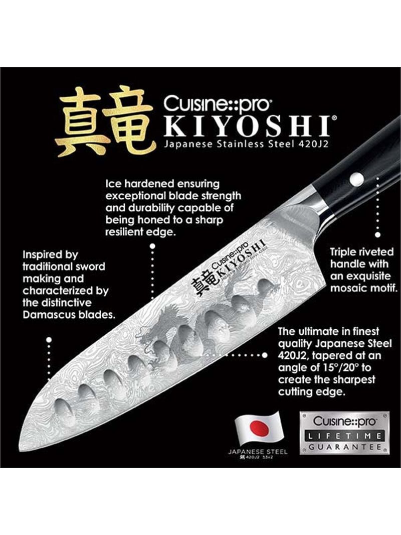 KIYOSHI™ Santoku Knife 15cm 6in