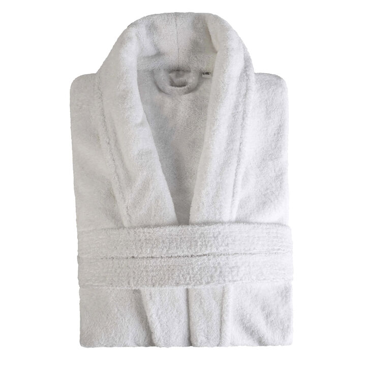 Soft Classic Men&rsquo;s Bathrobe in Turkish Cotton with Adjustable Waist Belt