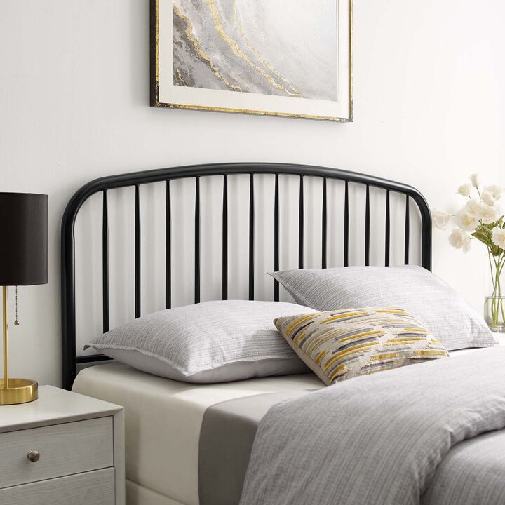 Modway - Nova Queen Metal Headboard Black