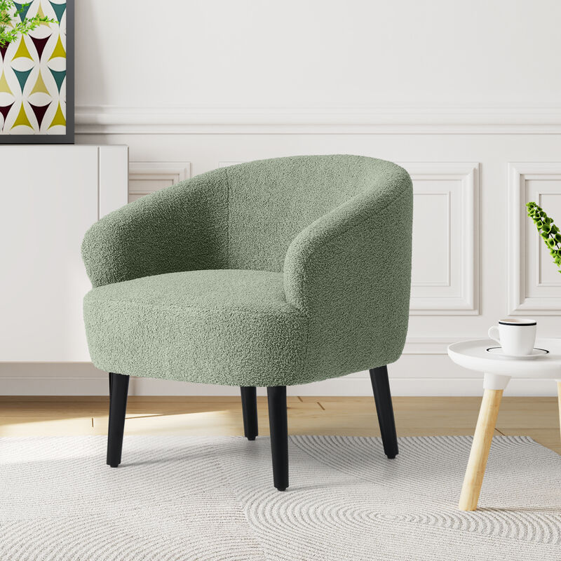 WestinTrends 29" Wide Mid Century Modern Club Barrel Accent Armchair