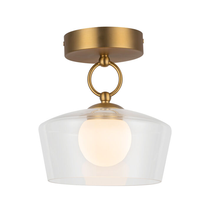 Leota 8 in LED Semi Flush Mount