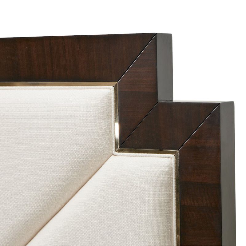 Michael Amini Belmont Place Cal. King Upholstered Bed - Espresso