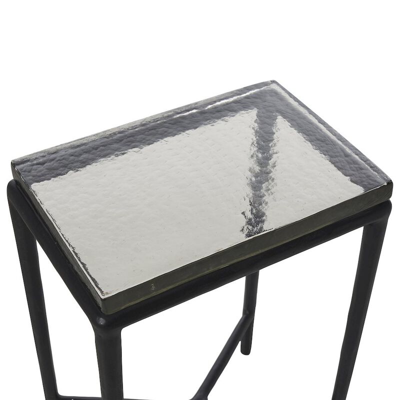 Renwil Aria Side Table In Black Color