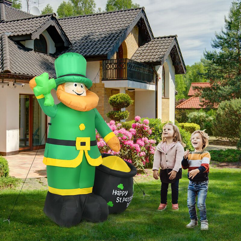 Patrick's Day Inflatable Leprechaun for for Yard and Lawn