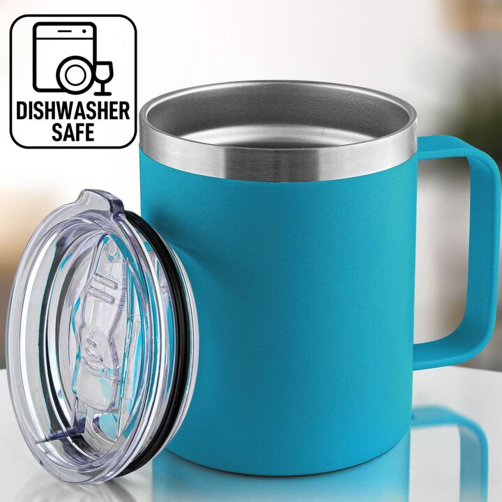 Insulated Coffee Mug with Lid 12oz