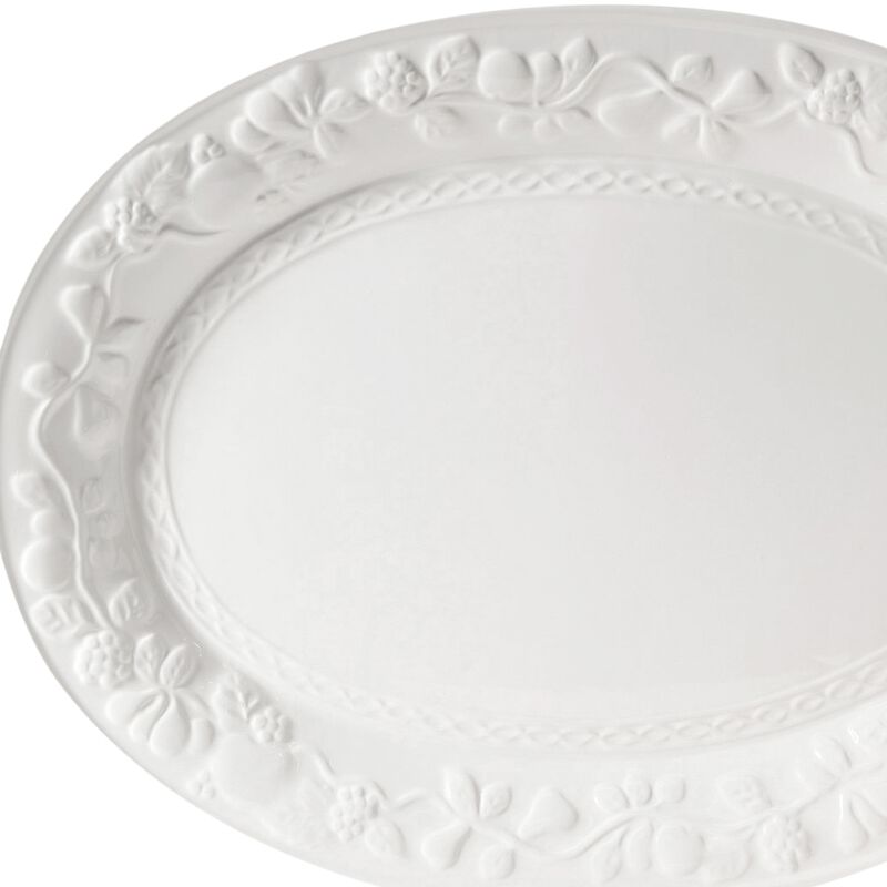 Gibson Home Fruitful 18.75 Inch Oval Platter