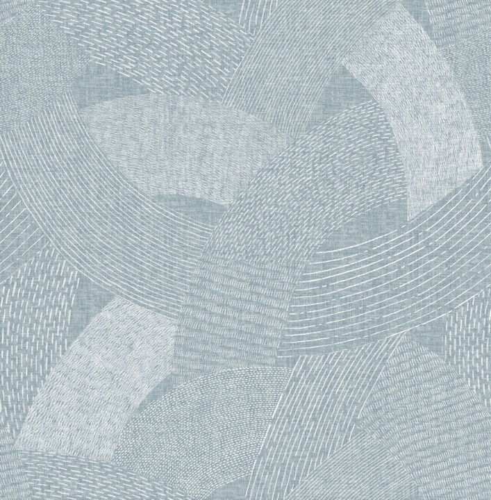 Tania Denim Woven Abstract Wallpaper