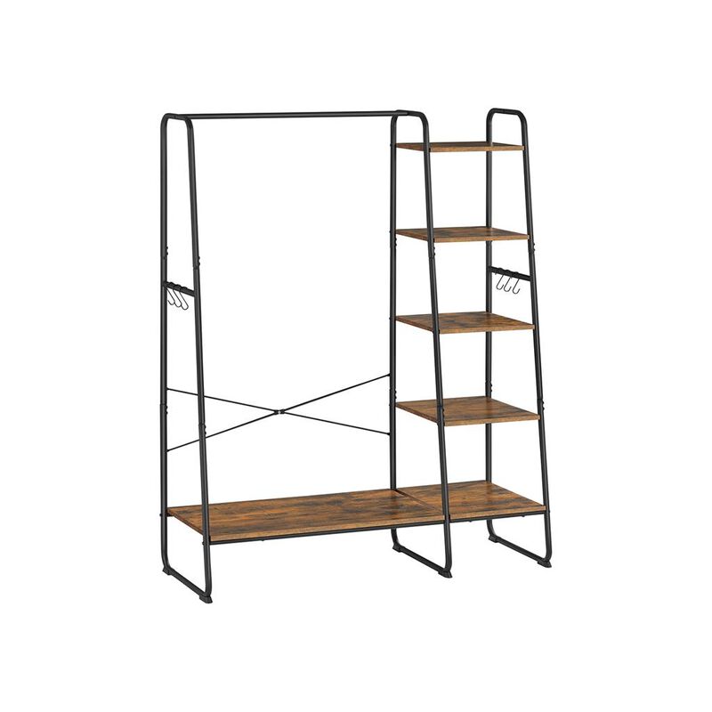 Clothing Rack with Shoe Shelf Versatile Entryway Organizer